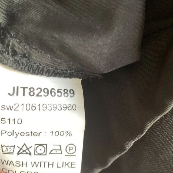 Shein Womens Black Drawstring Ruched Cut-Out Knee High-Waisted Pants Size M - Picture 4 of 14